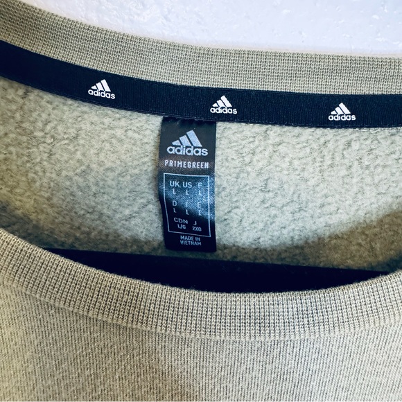 ADIDAS Olive Green Crewneck - Picture 3 of 3